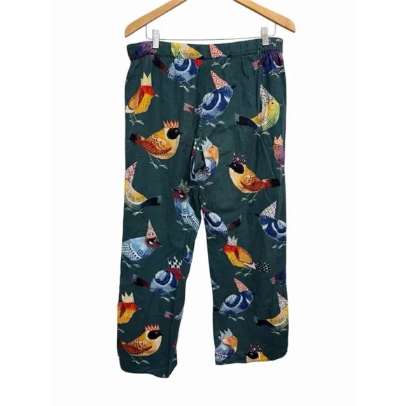 Anthropologie Colorful Bird Print Pajama Pants - Picture 4 of 13